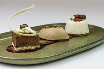 Trio van chocolade